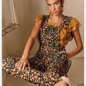 🌿|NWT| Sézane Juliette Jumpsuit in Jardin